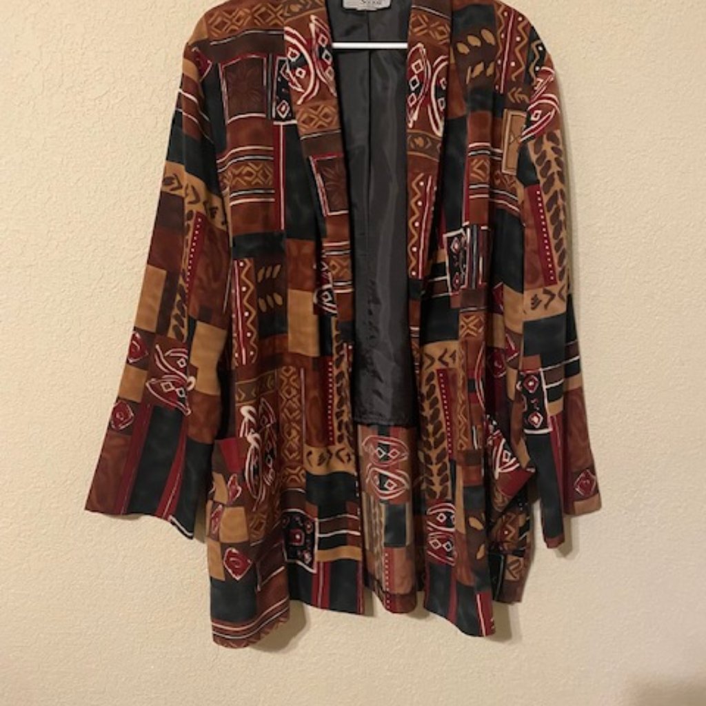 Multi-Colored Brown Jacket